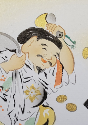 色紙 恵比寿大黒 手描き | アートギャラリーLien